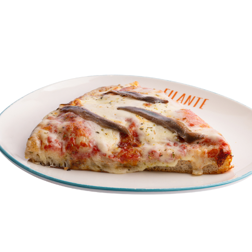 Pomodoro, mozzarella, acciughe, origano