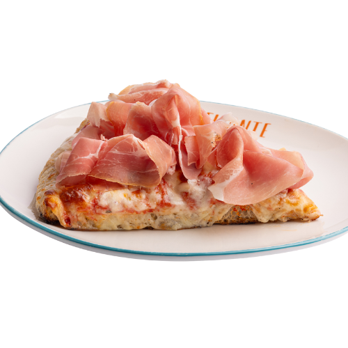 Pomodoro, mozzarella, prosciutto crudo